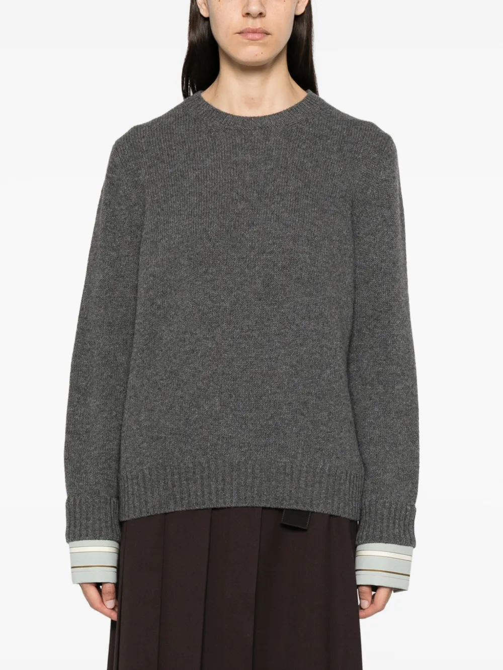 Prada Trui met ronde hals Grijs