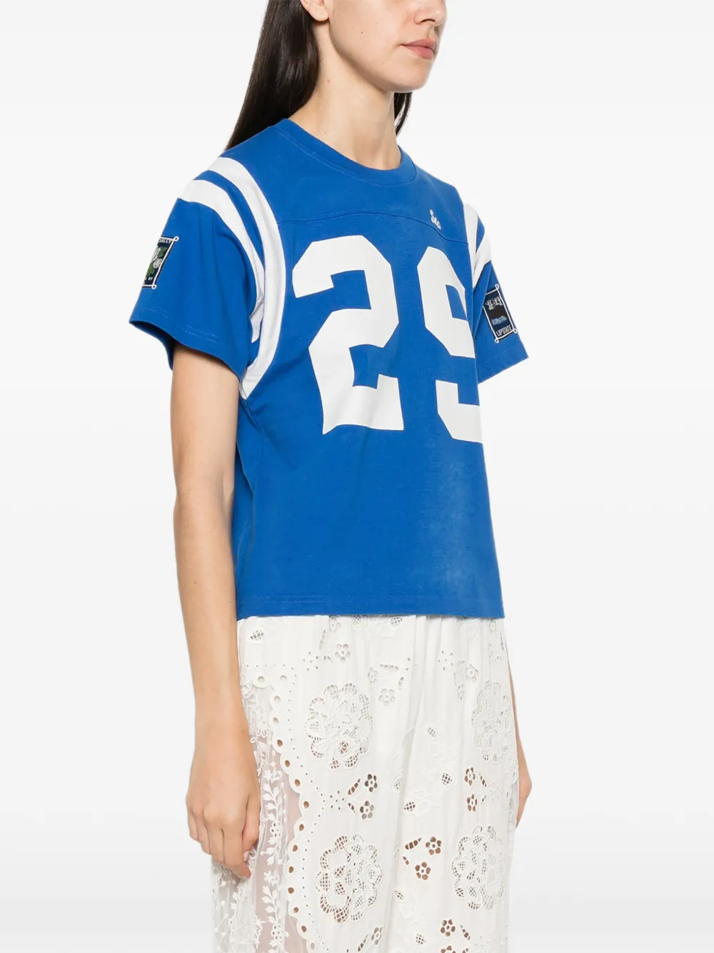 Sea Georgie T-shirt met ronde hals Blauw