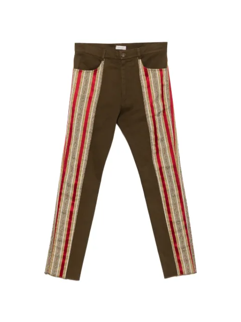 Romeo Gigli Pre-Owned 1990s striped-panel trousers