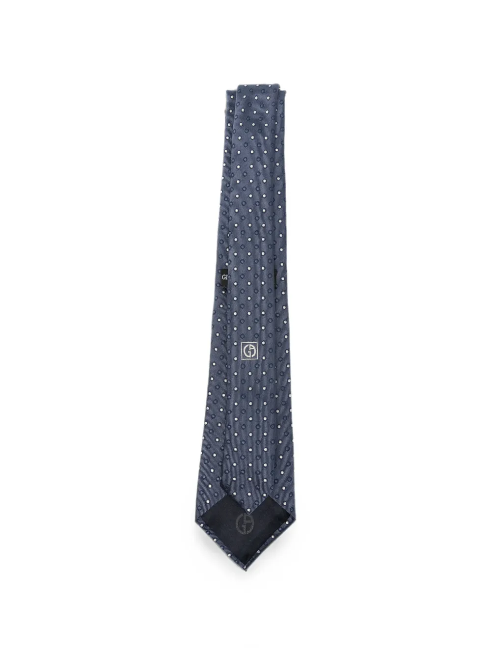 Giorgio Armani Stropdas met stippen Blauw