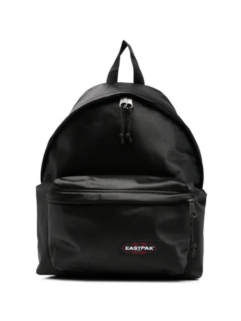 Eastpak satin-finish logo-patch backpack