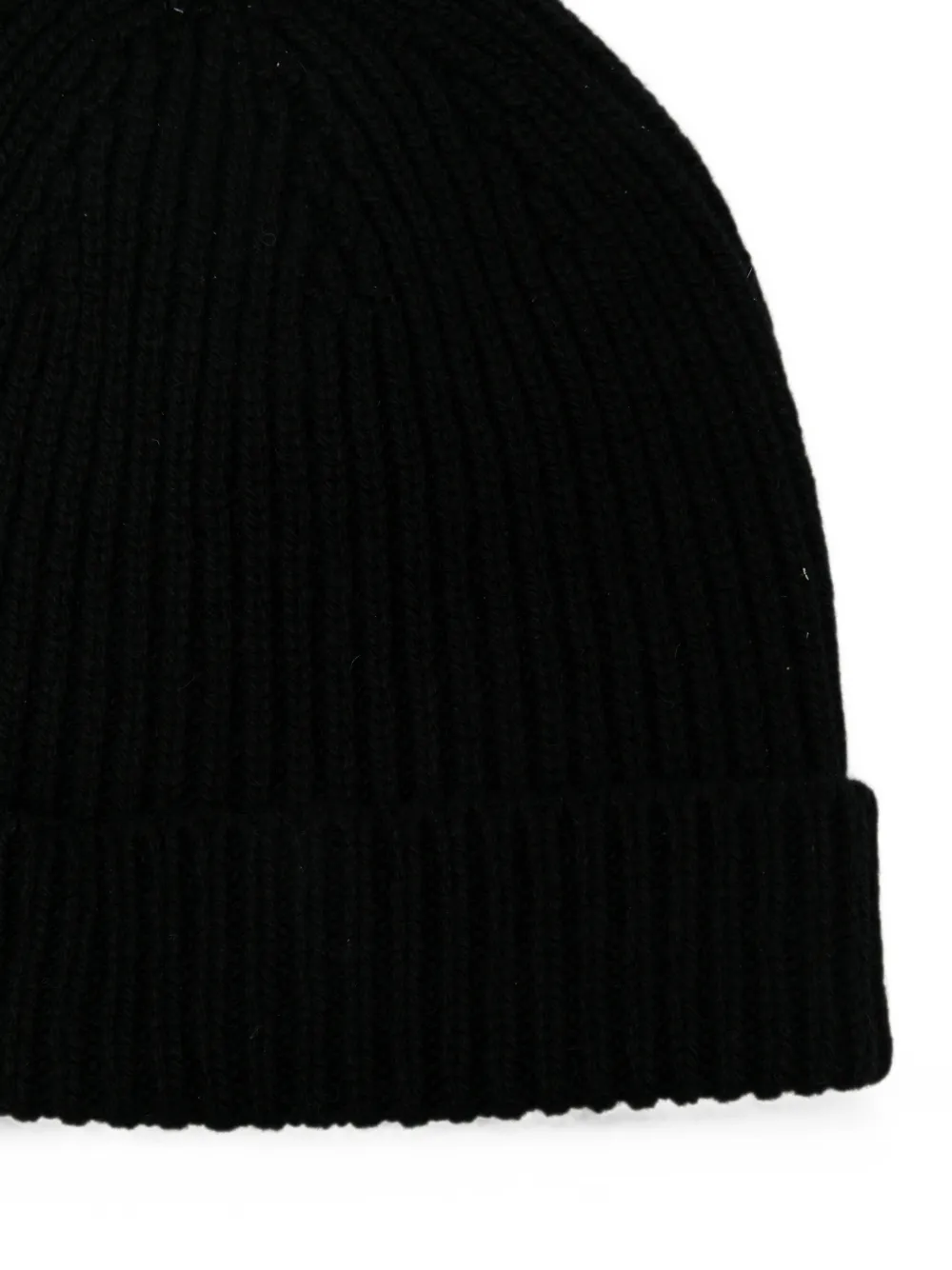 Rick Owens Ribgebreide muts Zwart