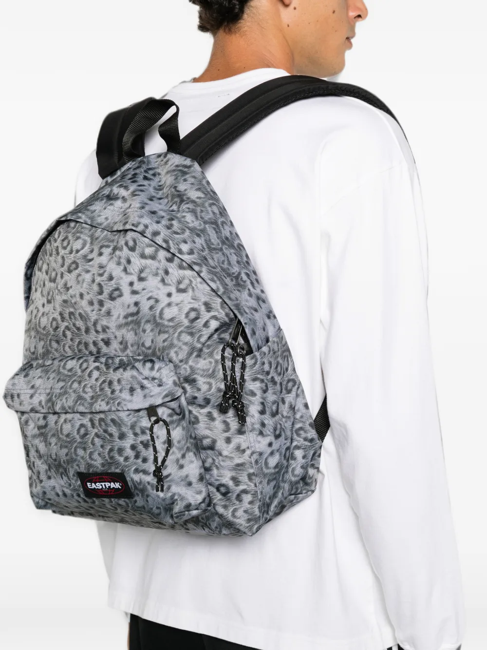 Eastpak Rugzak met luipaardprint Grijs