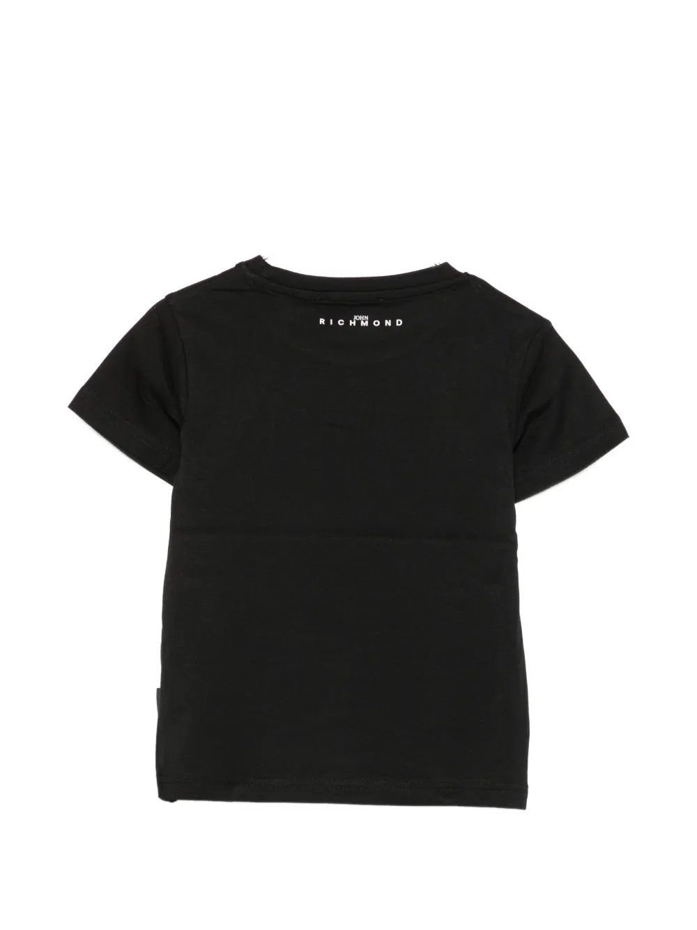 John Richmond Junior T-shirt met logoprint Zwart
