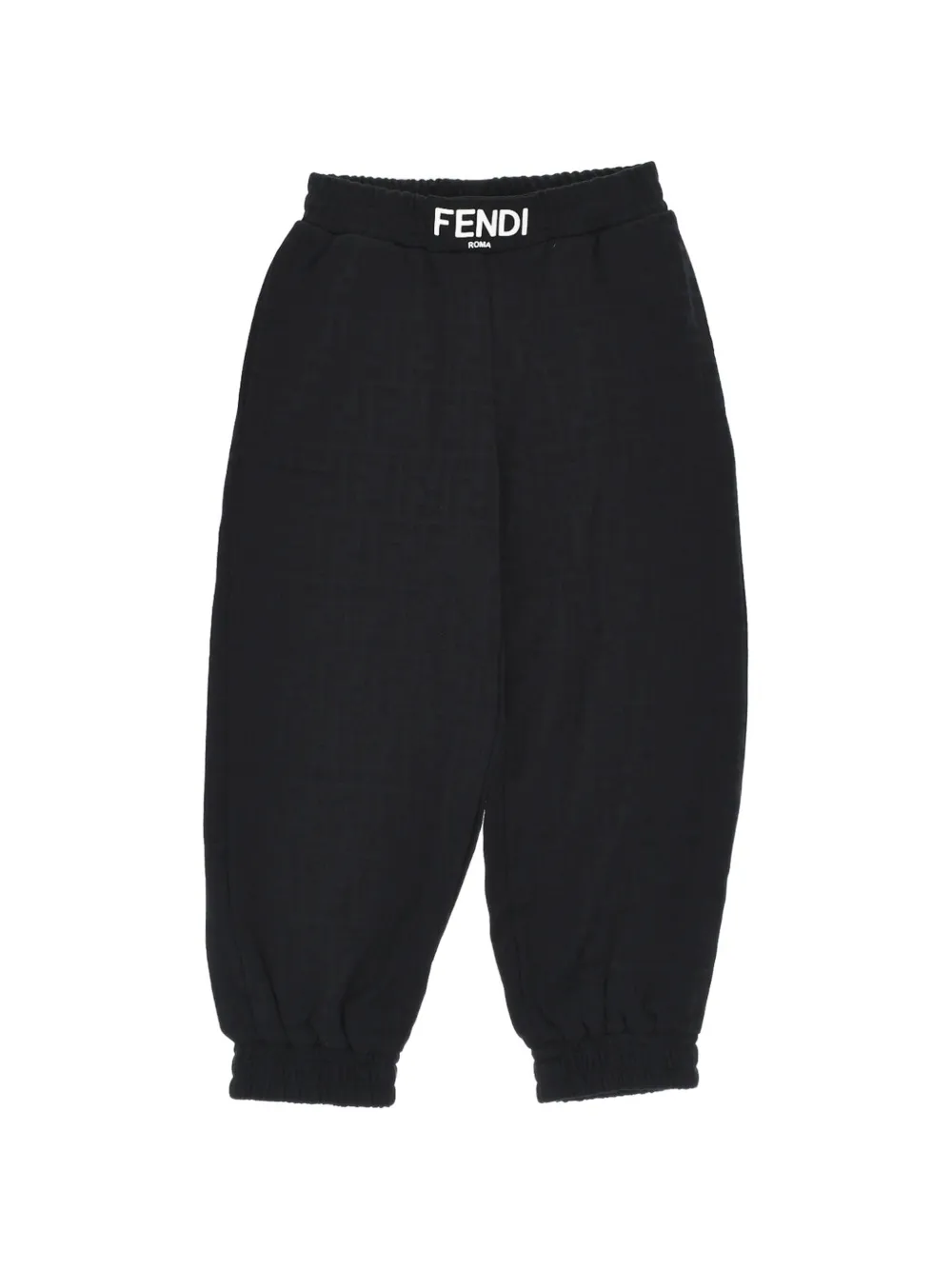 Fendi Kids glittered monogram track pants - Schwarz