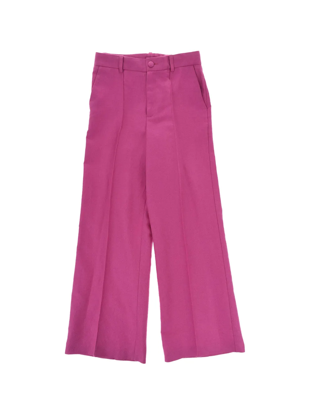 Chloé Kids logo-print wide-leg trousers - Rosa