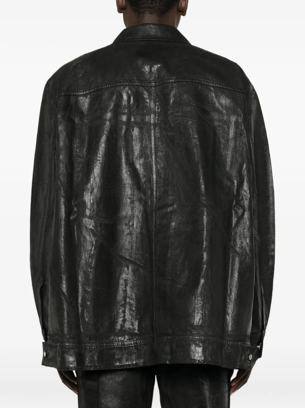Rick Owens DRKSHDW button-up denim jacket Zwart