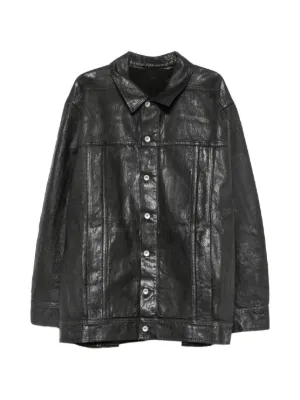 Rick Owens レザージャケット | ブラック | FARFETCH JP