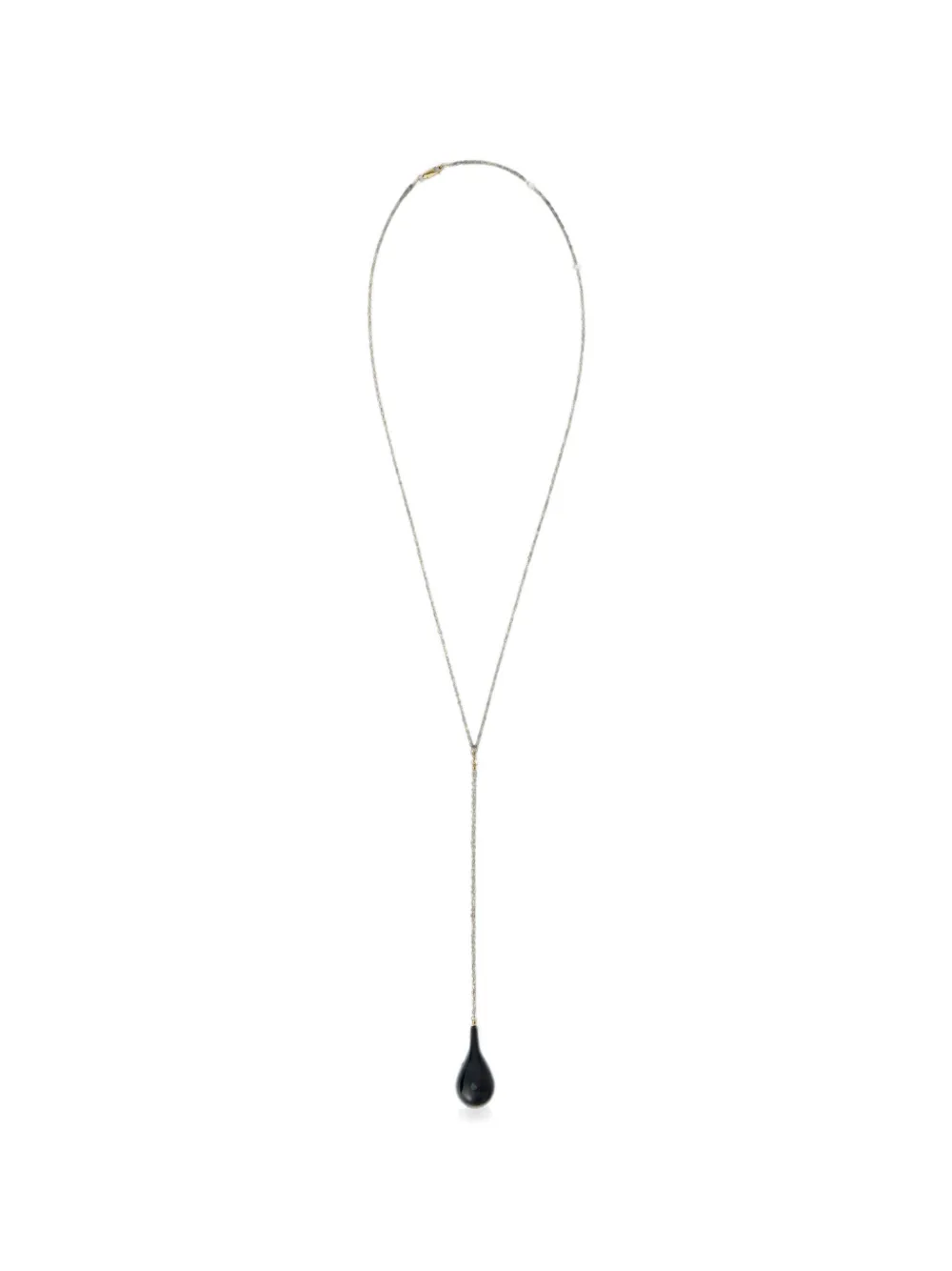 TOTEME large onyx teardrop-pendant necklace - Oro