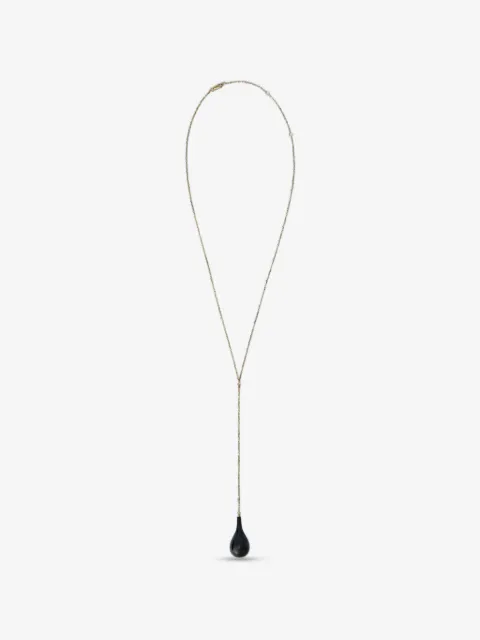 TOTEME collar grande con colgante de ónix