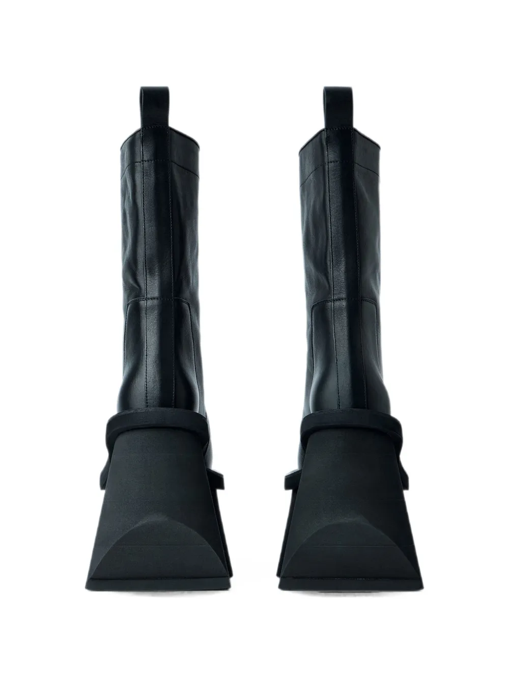 Rick Owens Factory platform pull-tab boots Zwart