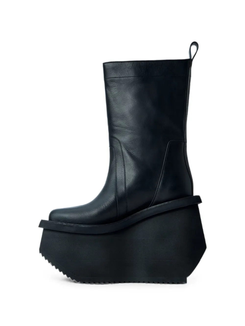 Rick Owens Factory platform pull-tab boots Zwart