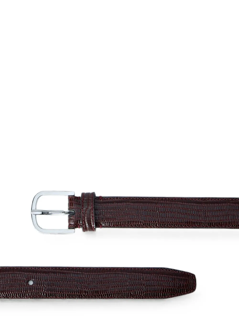 TOTEME Leren riem met textuur Bruin