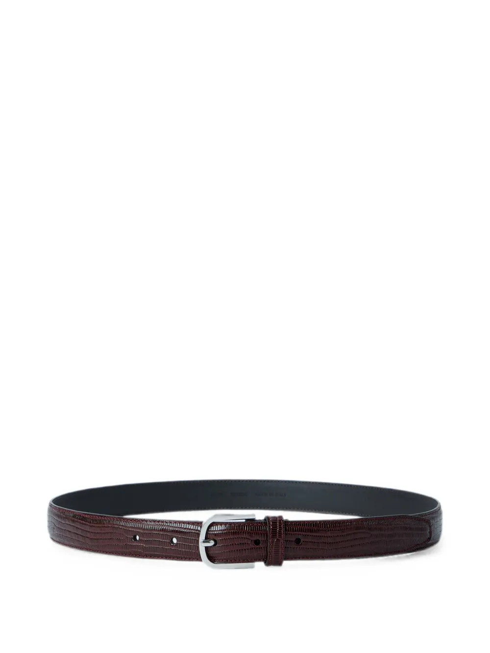 TOTEME textured leather belt - Marrone