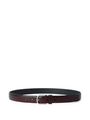 LEMAIRE Minimal Western Belt In Leather | Brown | FARFETCH