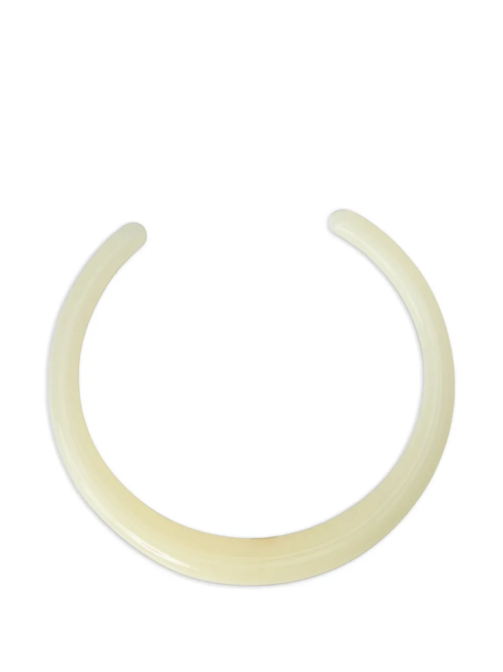 TOTEME polished open-cuff necklace - Nude
