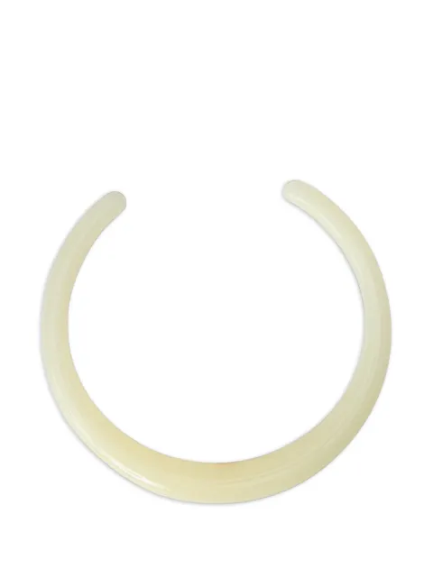 TOTEME polished open-cuff necklace