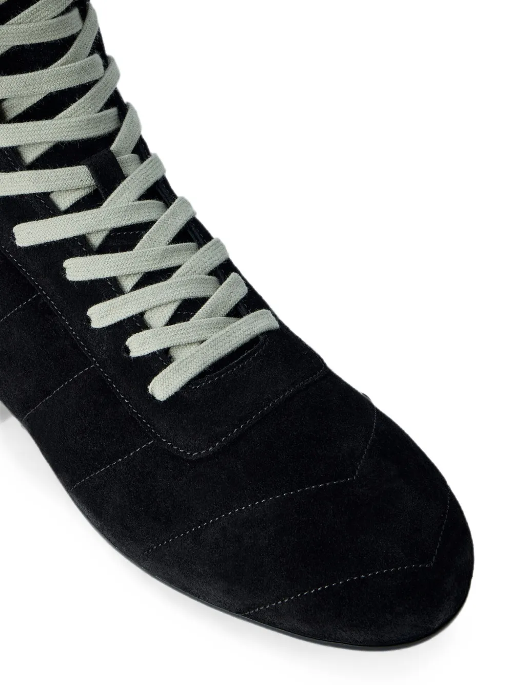 Rick Owens Minimal gewatteerde high-top sneakers Zwart