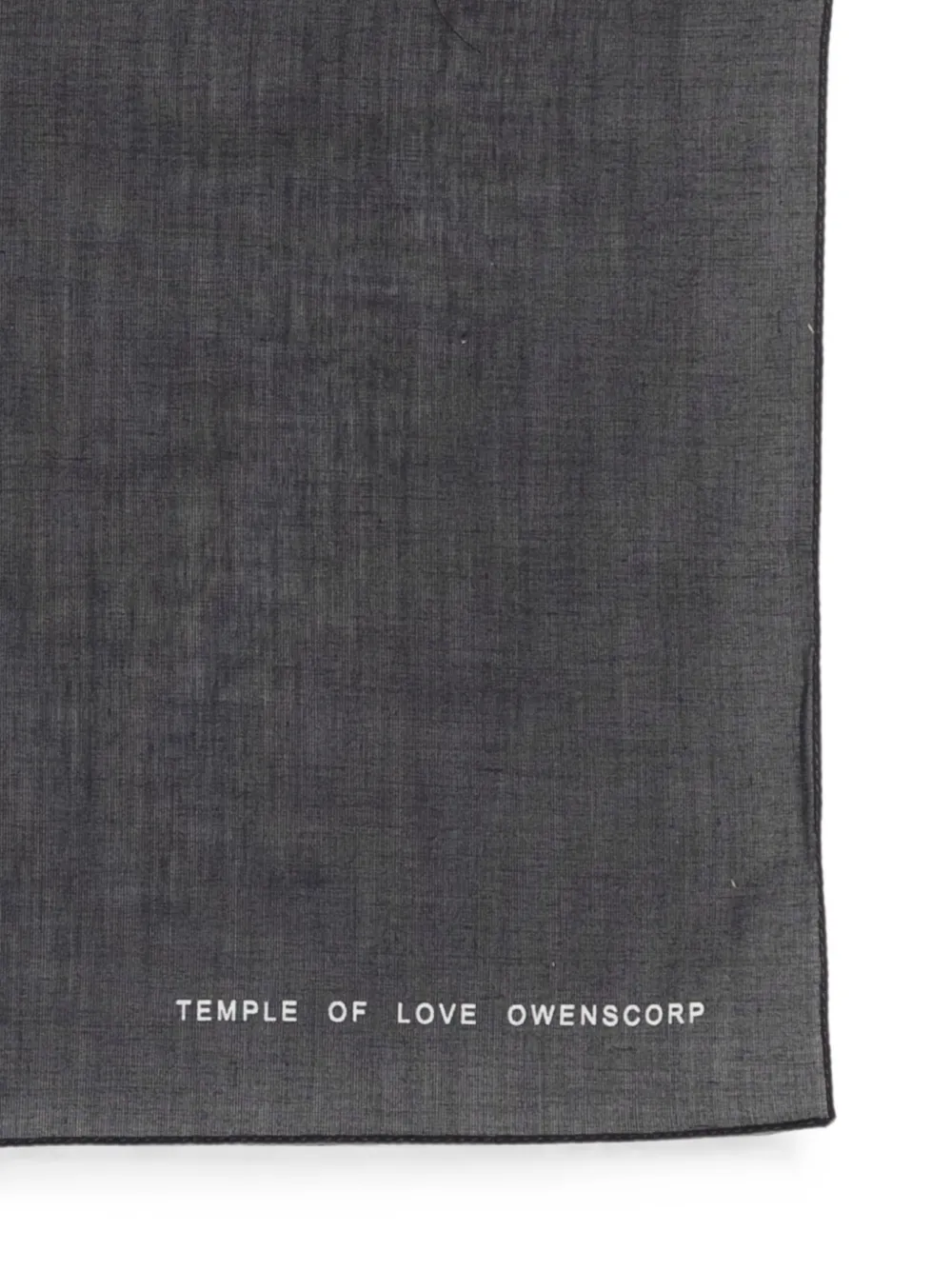 Rick Owens DRKSHDW Pentagram sjaal met logoprint Zwart