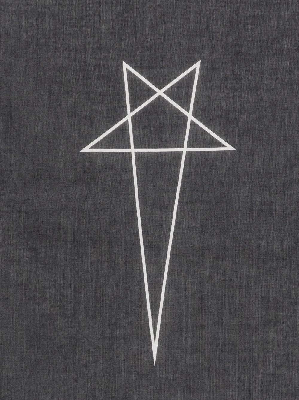 Rick Owens DRKSHDW Pentagram sjaal met logoprint Zwart