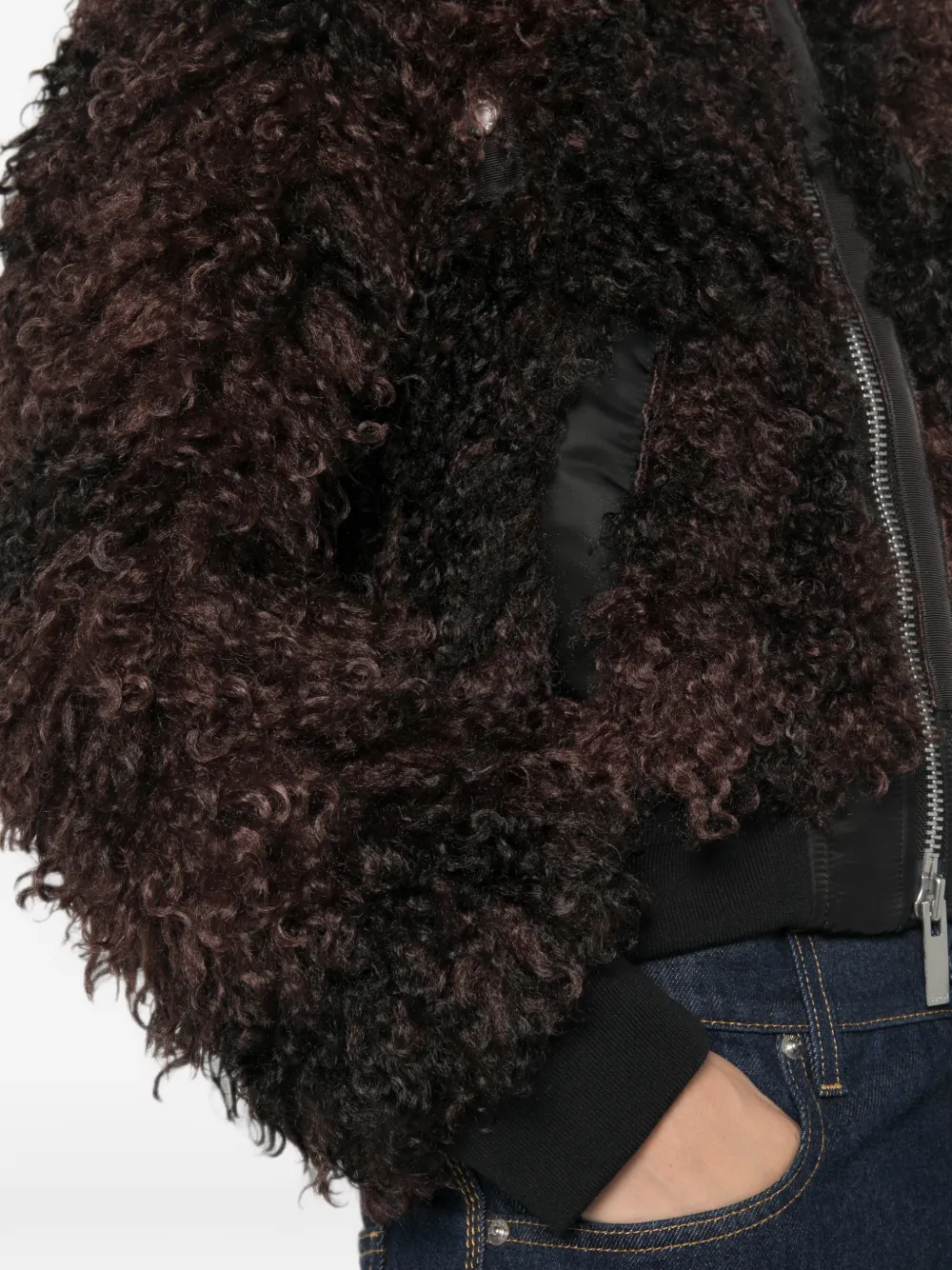 sacai Bomberjack met rits Bruin