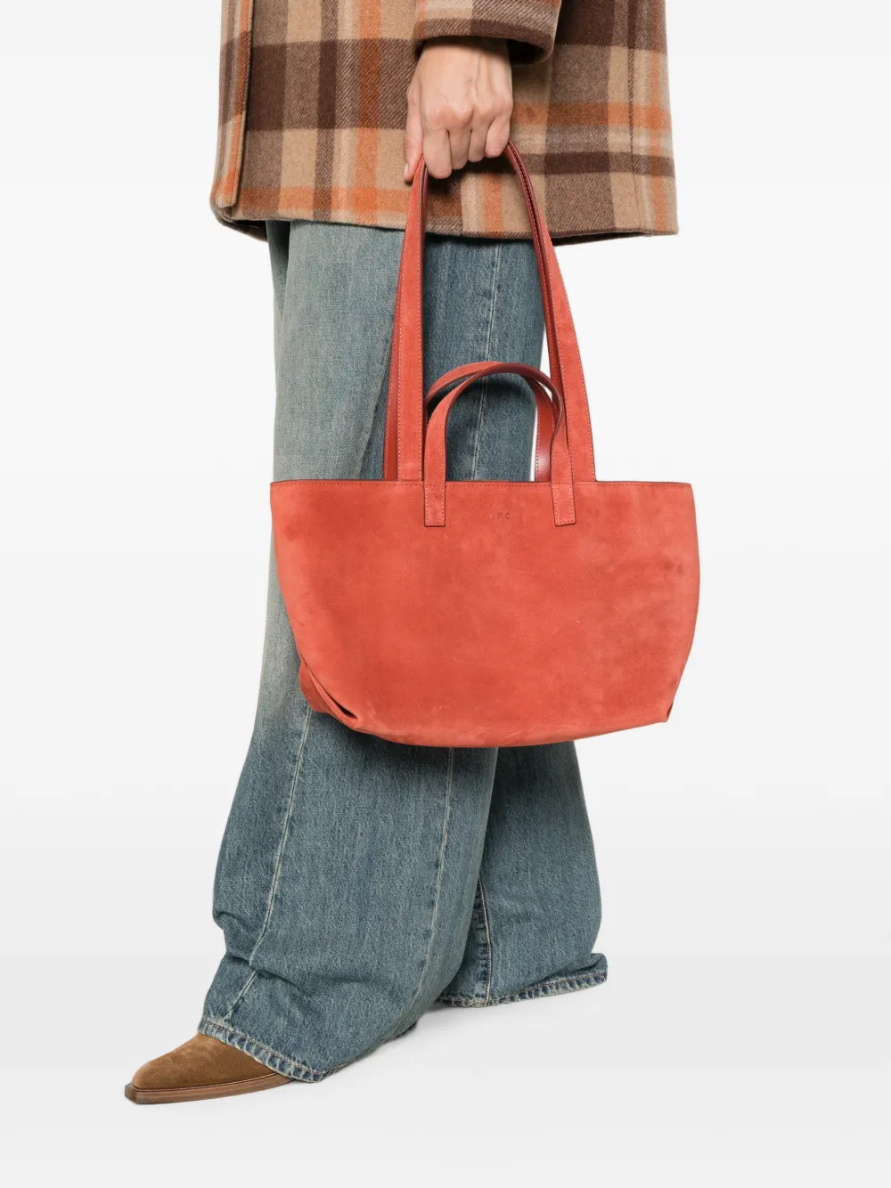 A.P.C. Suède shopper Oranje