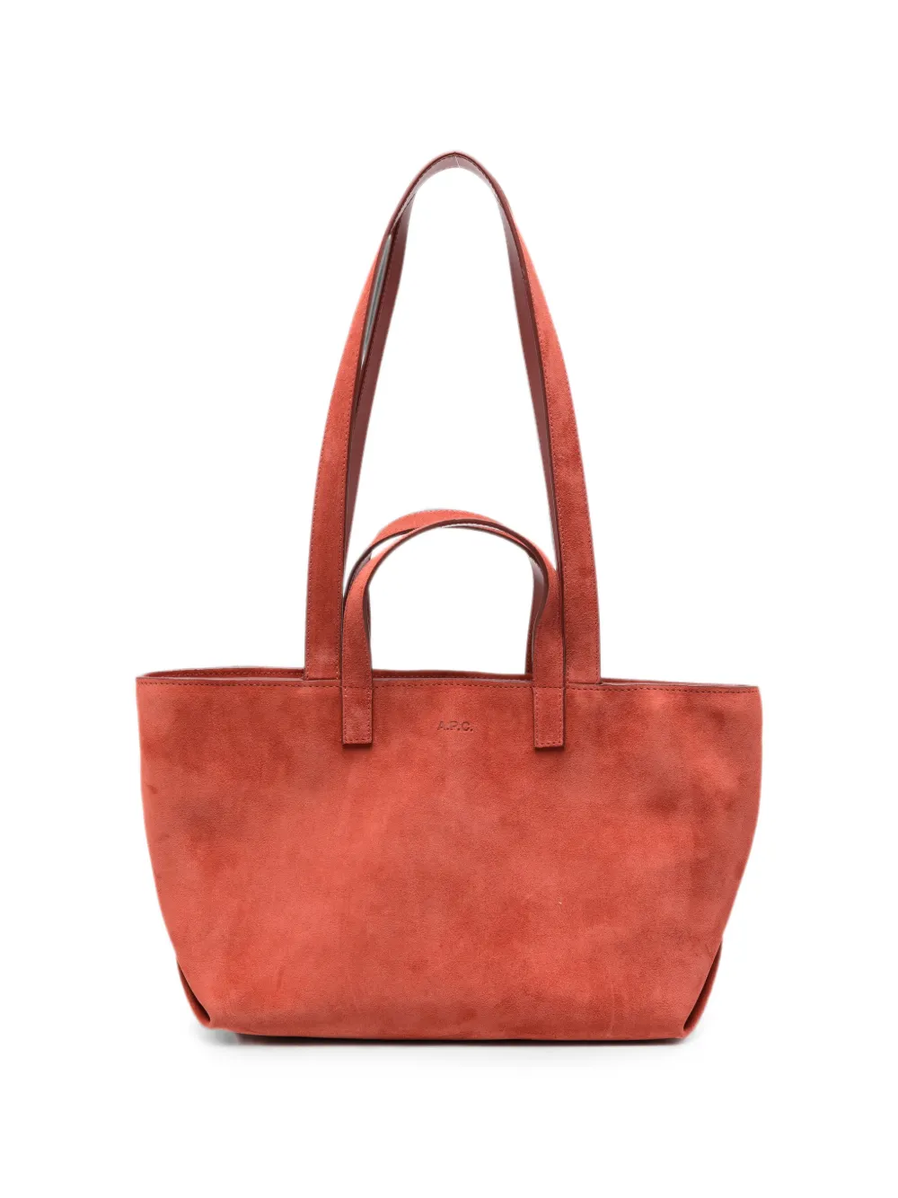 A.P.C. suede tote bag - Orange