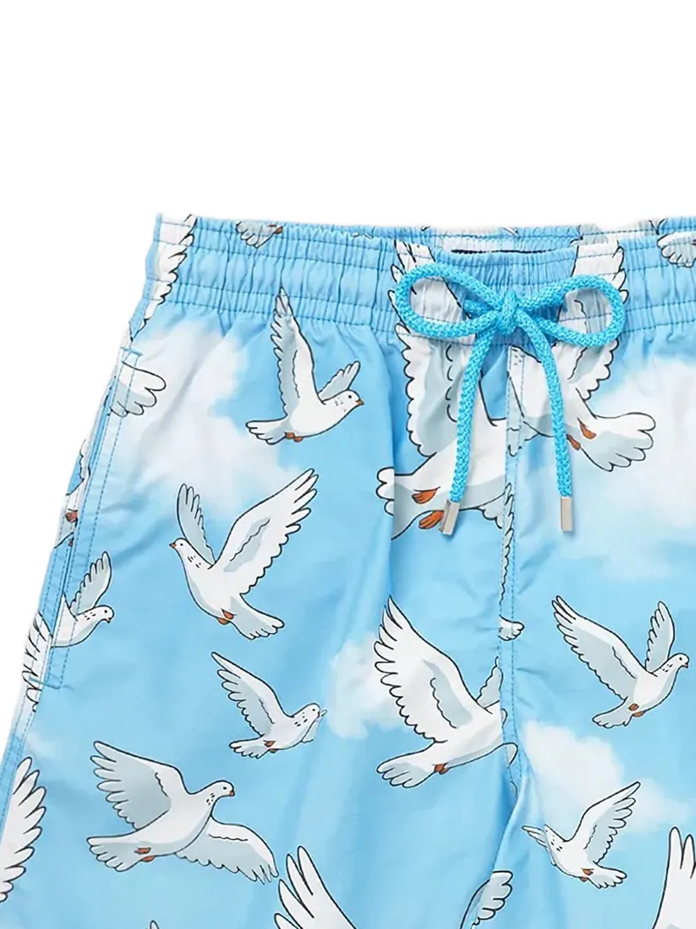 Vilebrequin Moorea zwembroek met duif-print Blauw