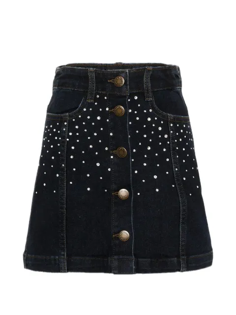 Molo Bera rhinestone-embellished button-front skirt