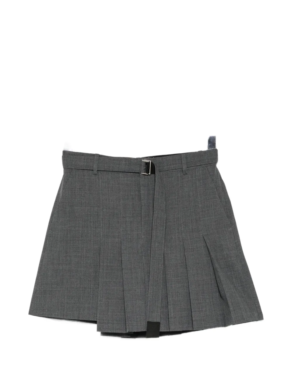 sacai pleated suiting shorts - Grau