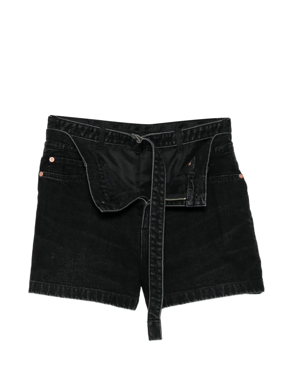 Sacai Denim shorts Zwart