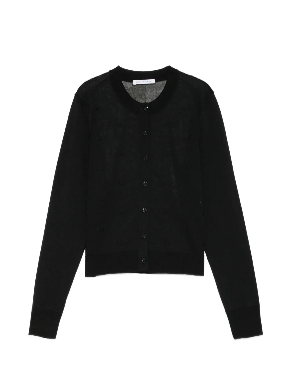 Cecilie Bahnsen Cardigan con decorazione - Nero