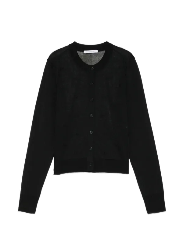 Cecilie Bahnsen Bow-embellished Cardigan in Black