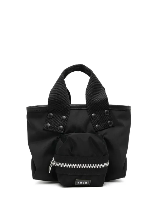 Sacai Multi-pocket Tote Bag in Black