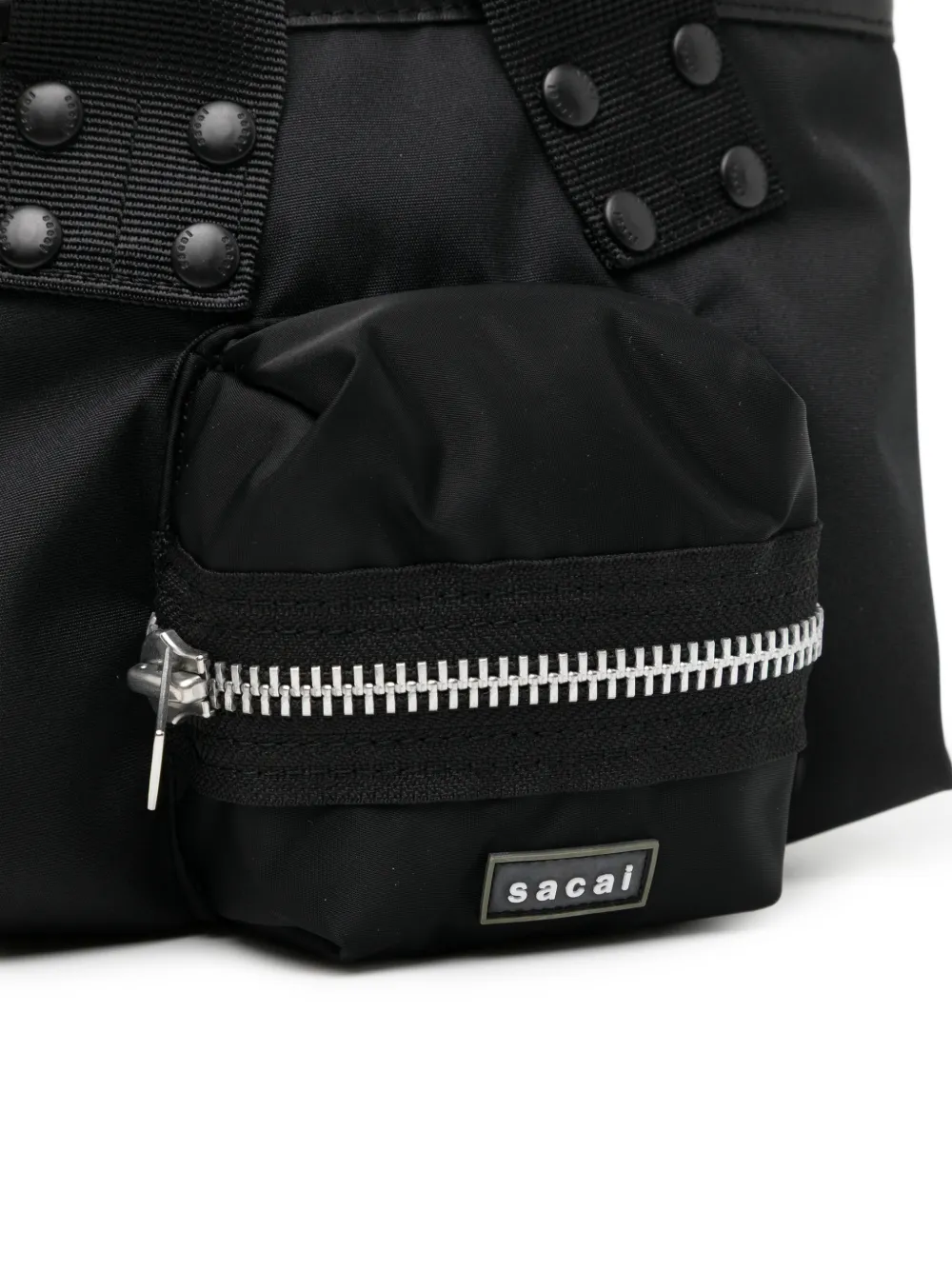 sacai Multi-pocket Tote Bag in Black, view 4