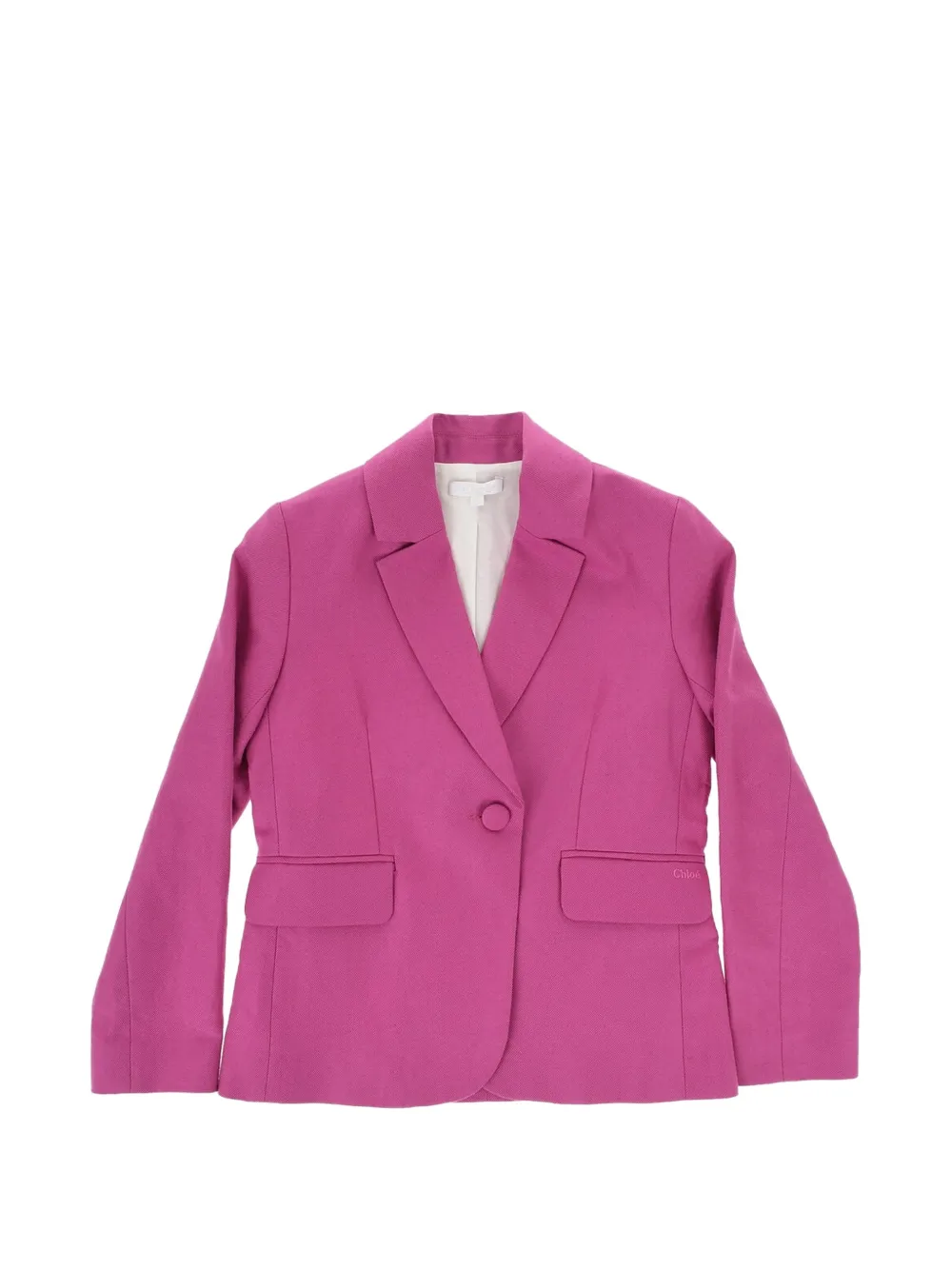 Chloé Kids single-breasted twill blazer - Rosa