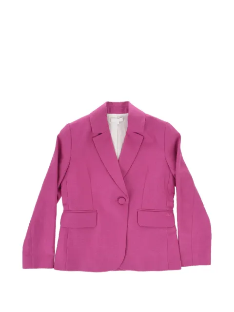 Chloé Kids single-breasted twill blazer