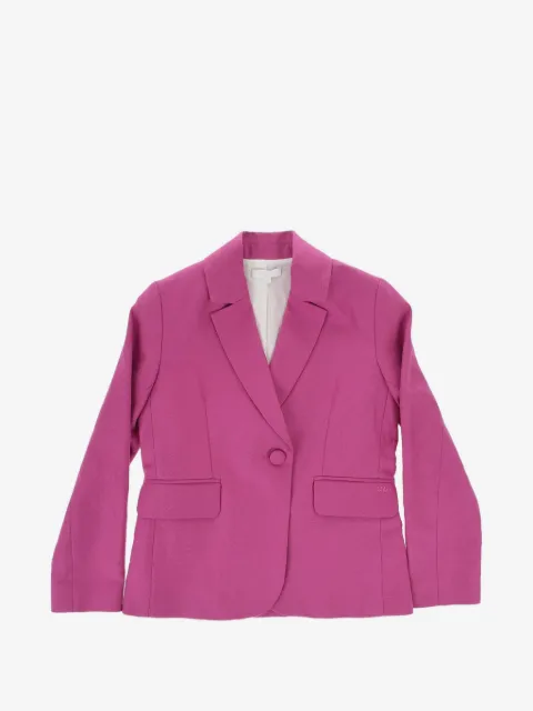 Chloé Kids blazer de sarga con botones