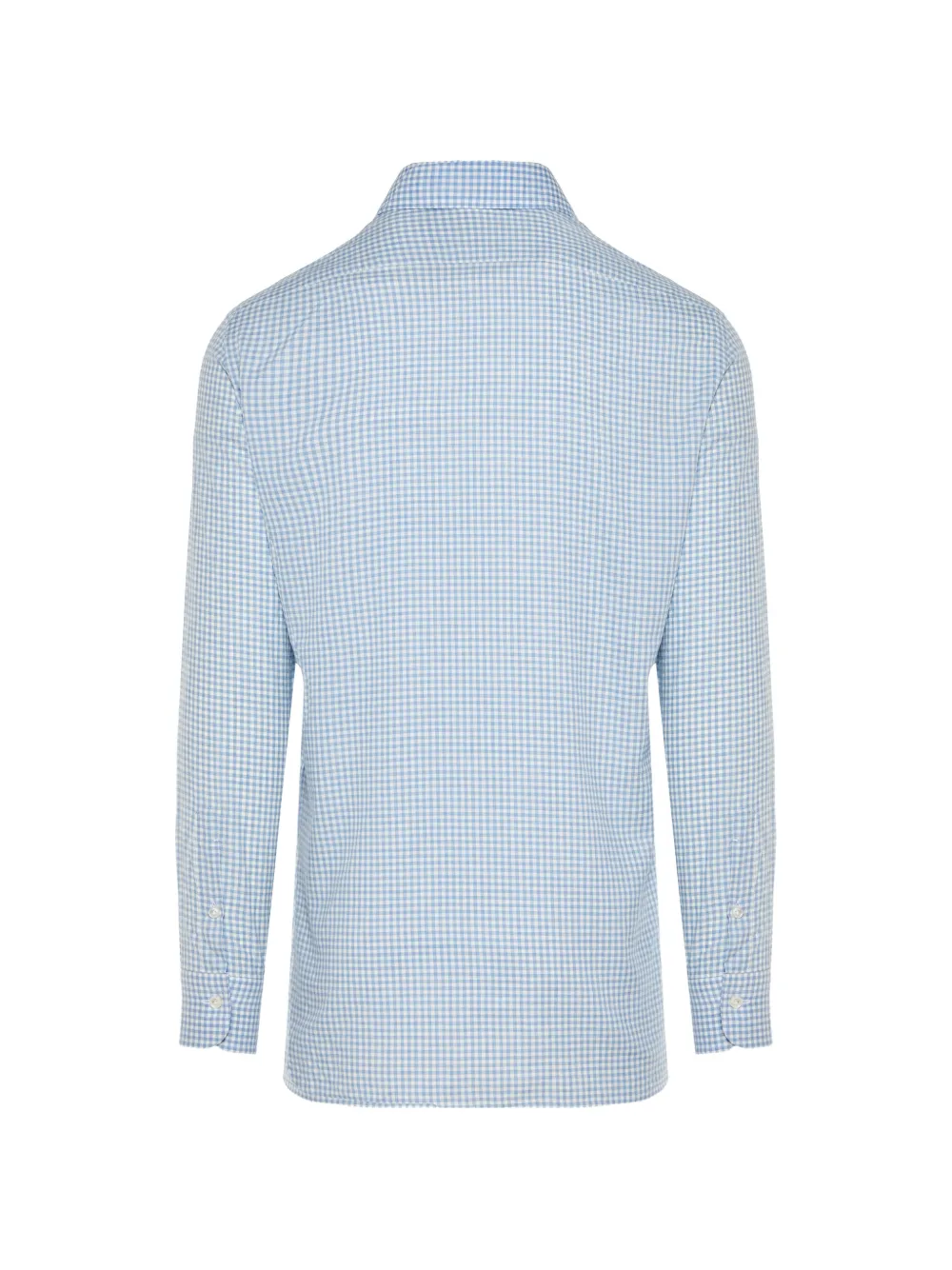 Barba Overhemd met gingham ruit Blauw