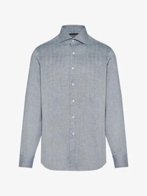 Barba camisa con motivo de espiga de manga larga