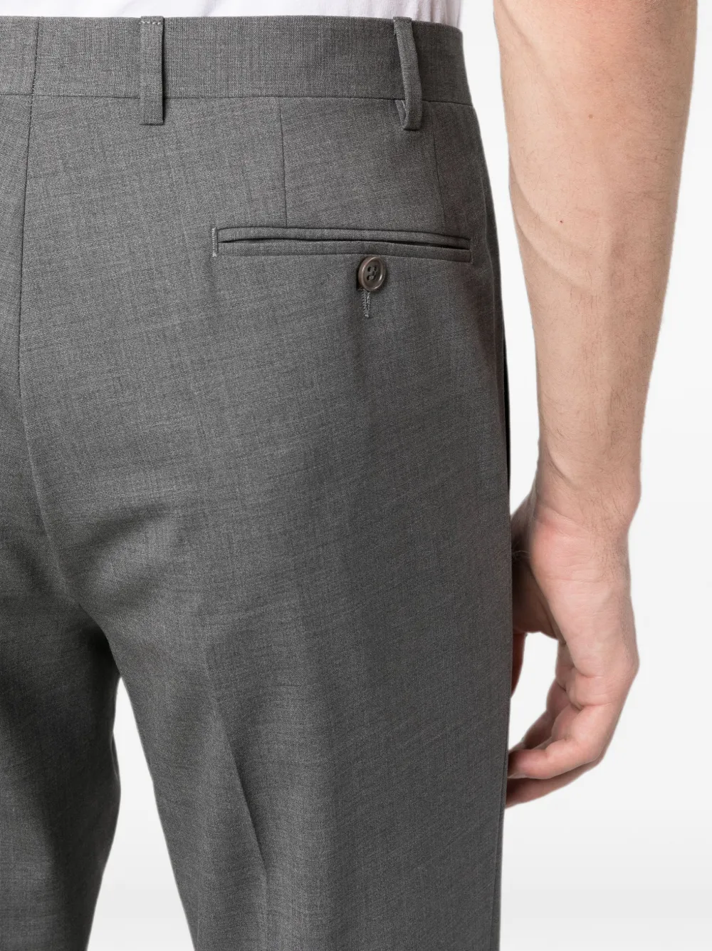 Canali Geplooide pantalon Grijs