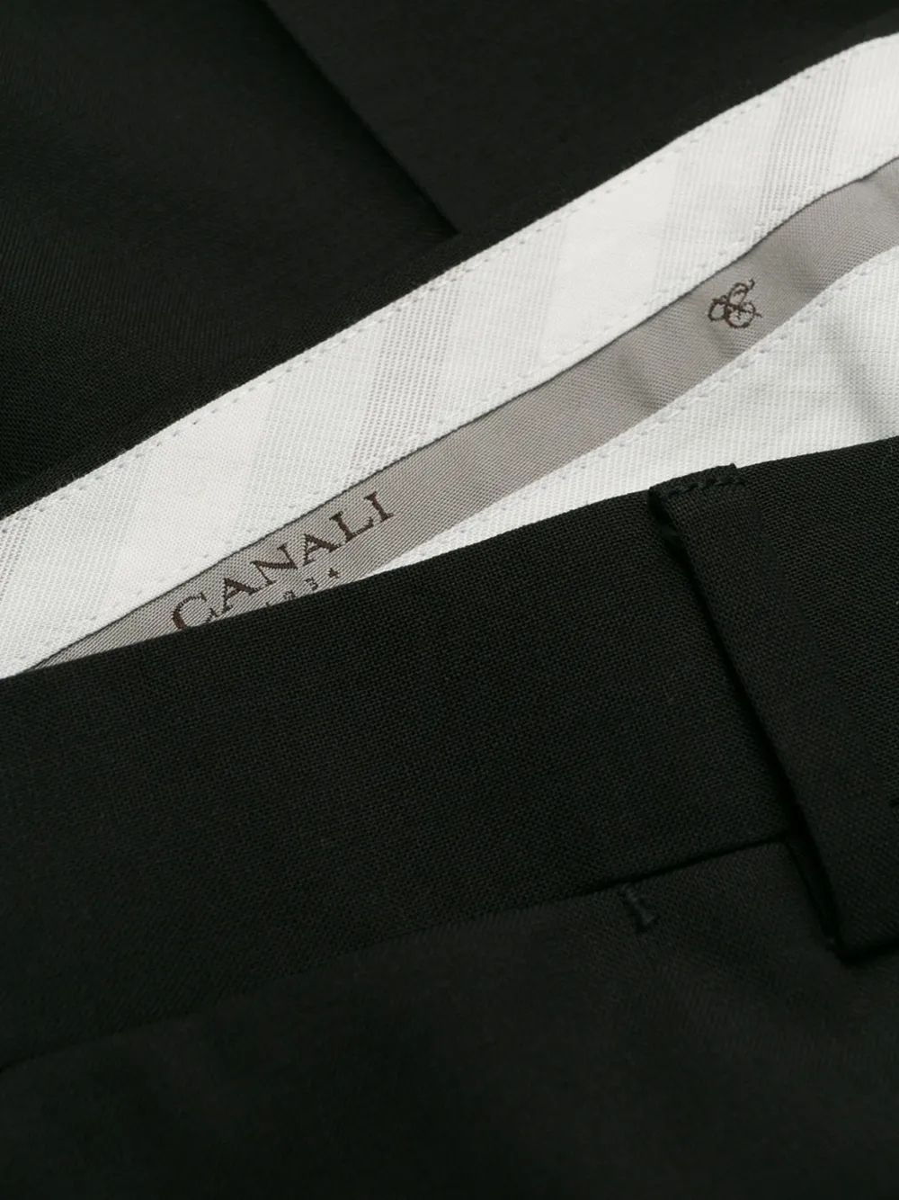 Canali Geplooide pantalon Zwart