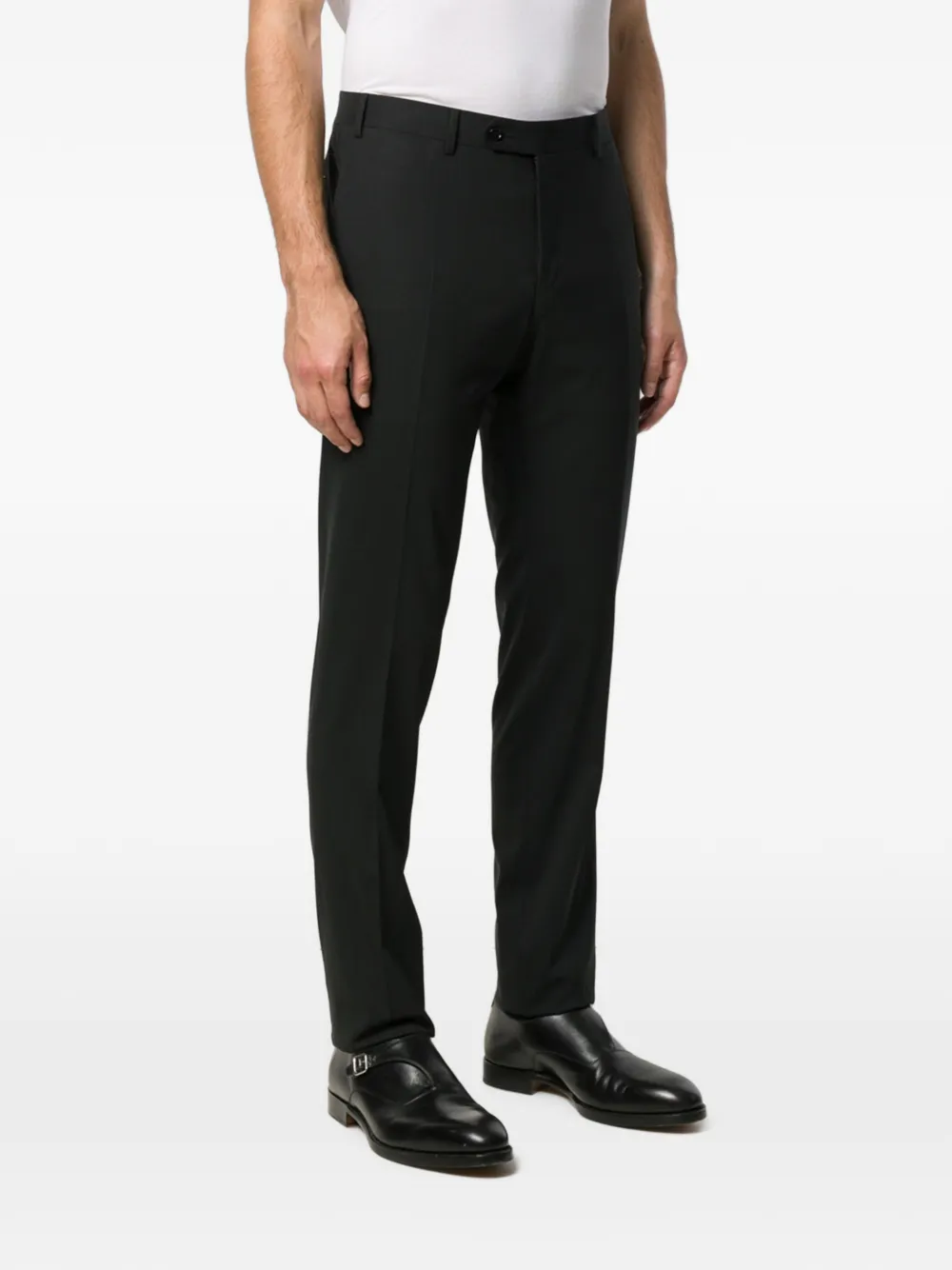 Canali Geplooide pantalon Zwart