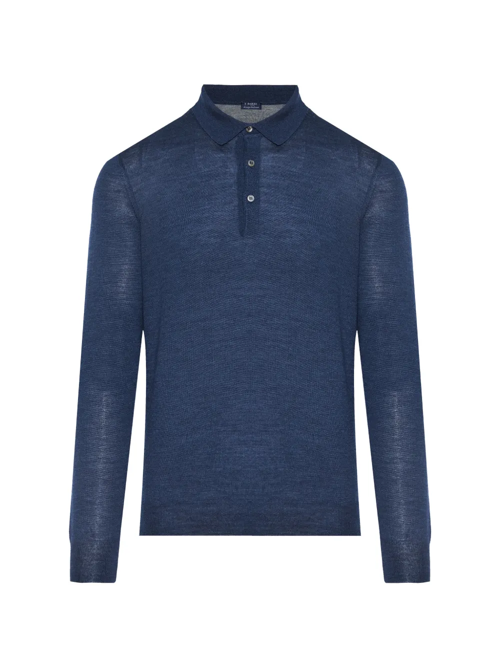 Barba Langärmeliges Poloshirt - Blau