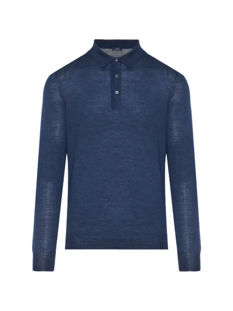 Barba long-sleeve polo shirt