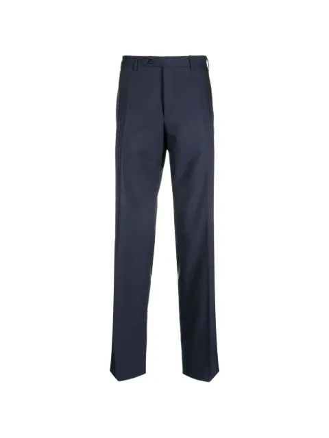 Canali pressed-crease tailored trousers