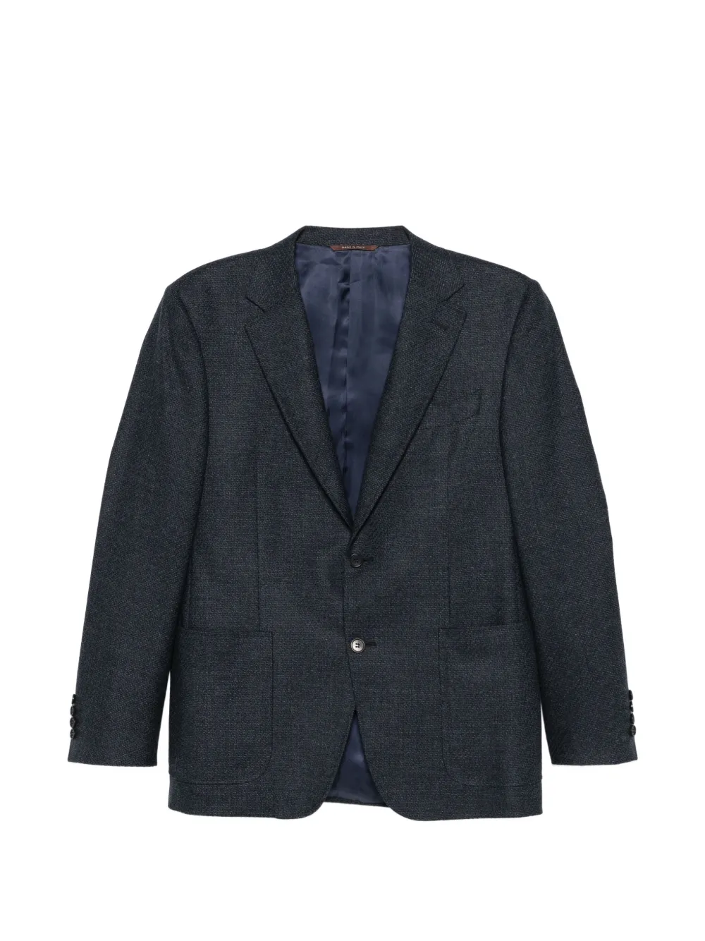 Canali notch-lapel single-breasted blazer - Blu