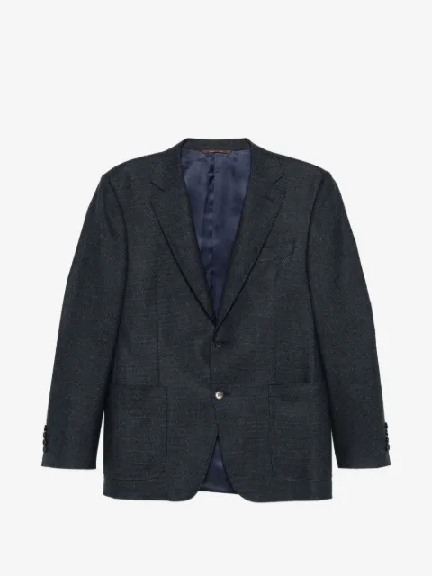 Canali notch-lapel single-breasted blazer
