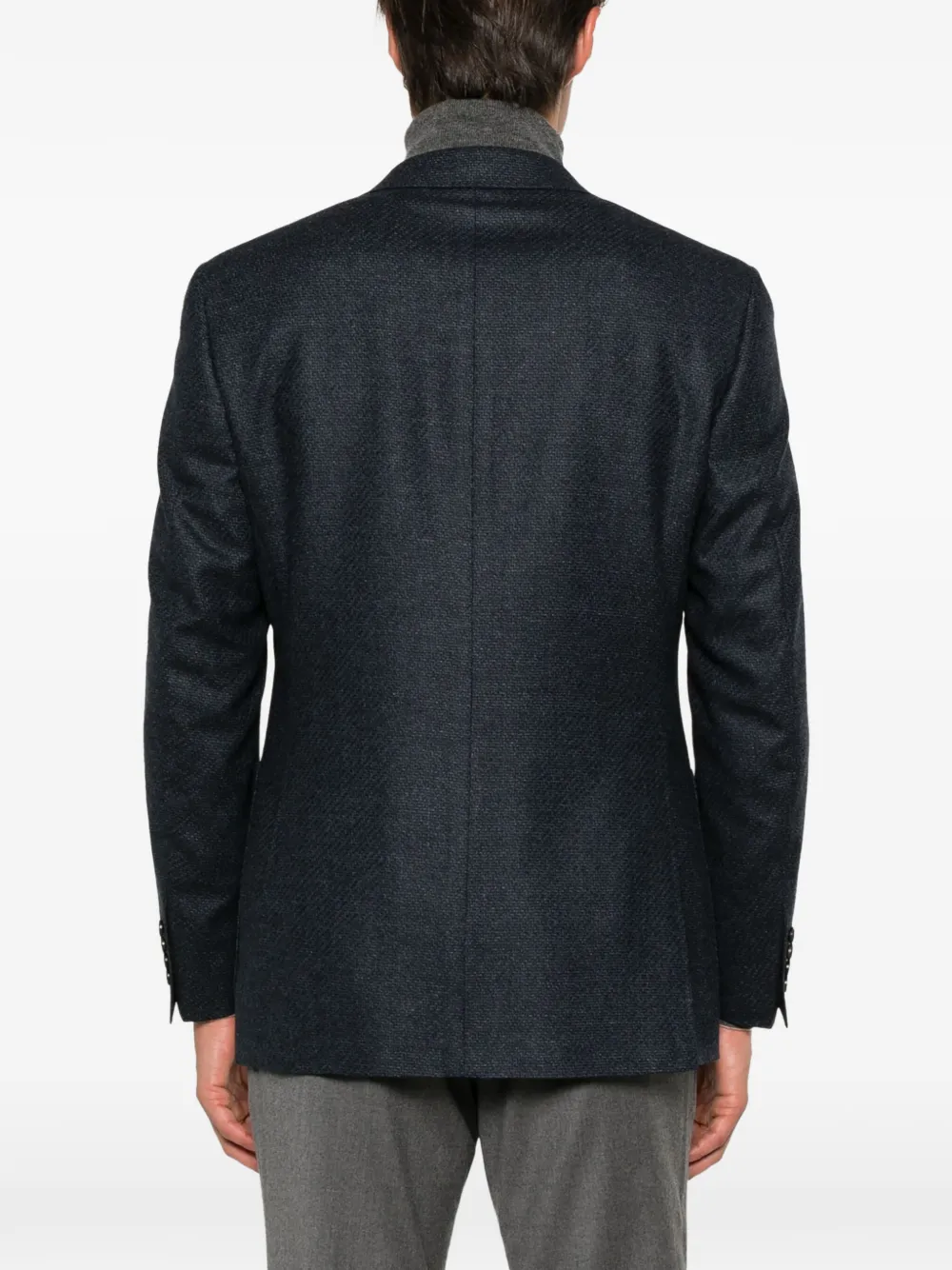 Canali Blazer met enkele rij knopen Blauw