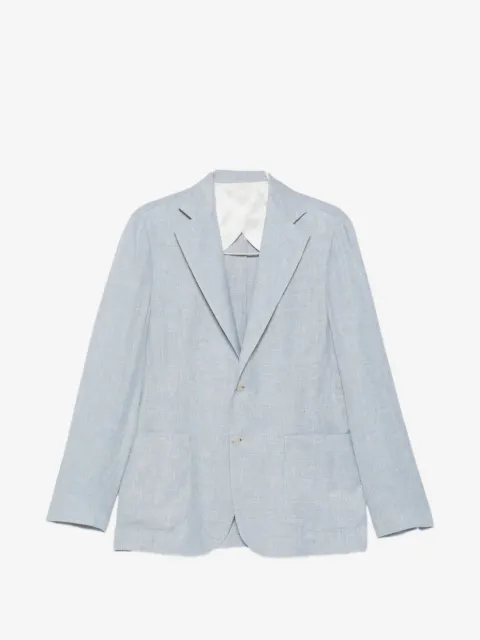 Barba notched-lapel single-breasted blazer